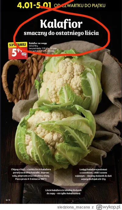 sledziona_macana - Co robicie z tą białą częścią kalafiora po zjedzeniu liści?
SPOILE...