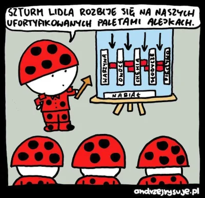 pogop - #andrzejrysuje #heheszki #humorobrazkowy #lidl #biedronka #lidlvsbiedronka