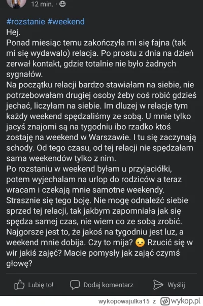 wykopowajulka15 - #plodnajulka nie umie sobie poradzić bo znajomych i rodzinę ma tylk...