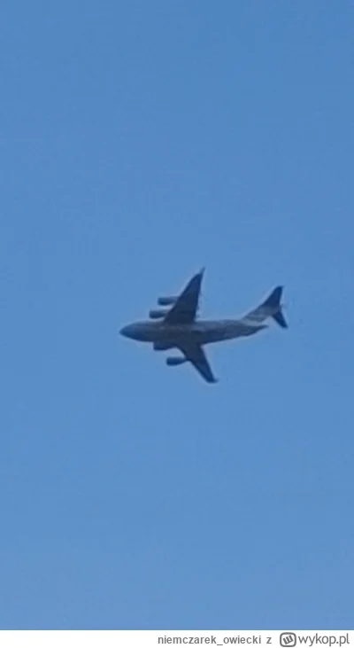niemczarek_owiecki - C-17 Globemaster dzisiaj w #lublin - dwa razy podchodził bo za p...