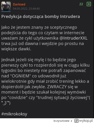 krzysztoww - @IntruderXXL: a może jakiś komentarz odnośnie tego, że @Darksed usunął s...