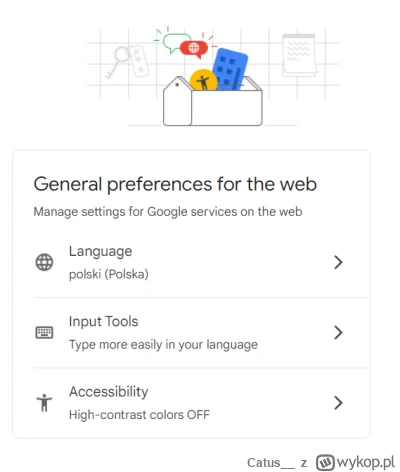 Catus__ - Wiecie dlaczego Dysk Google mam po angielsku a inne usługi typu np. Gmail, ...