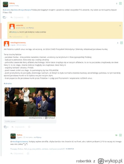 robertkk - Wczoraj chcieli zrobić ruską scenkę, ale napisałem i się powstrzymali, wię...