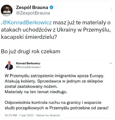 officer_K - Czy ktoś widział materiały bek0wicza? Sekciarzy k0nfederacji prorosyjskie...