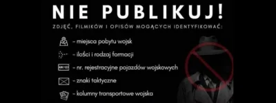 Nighthuntero - Przypominam aby nie publikować zdjęć zapór i działań służb pracujących...