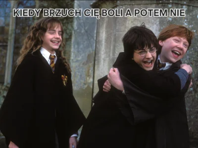 Trzesidzida - Napiłem się wody, poleżałem i już mnie tak nie boli brzuch

#harrypotte...