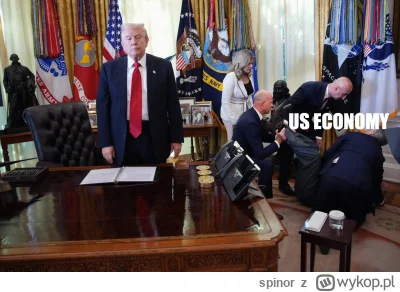 spinor - #gielda #usa #heheszki zajebiście trump zapozowal do mema #polityka