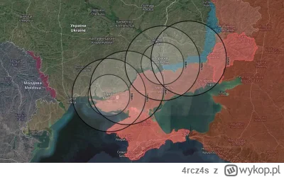 4rcz4s - #ukraina #wojna Mapa z porównaniem zasięgu Himars 80 km z ATACMS 140 km.  AT...