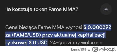Lesiu198 - Token Famwmma osiągnął cenę biletu na fame 22 #famemma