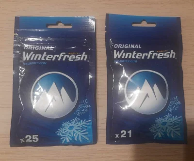 Ksemidesdelos - ukryta #inflacja teraz zamiast 25 w opakowaniu jest 21 gum #winterfre...