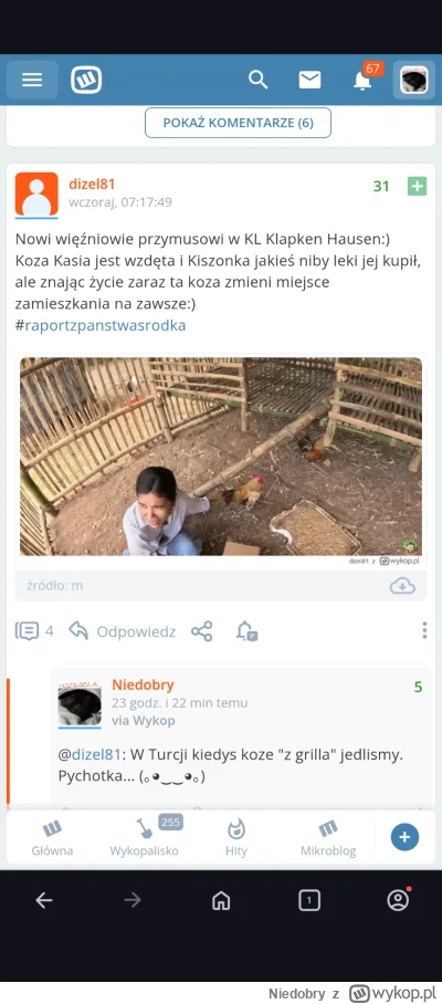 Niedobry - @Vendigoo: @KapitanTorpedal Oho czyli dzisiejsze punkty do Pana @dizel81 ....