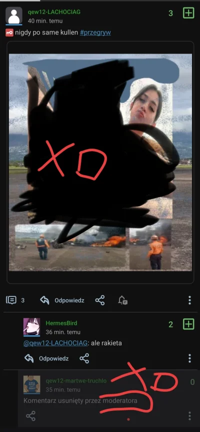 MazurskiSmak - To jest coś niesamowitego. Scat wisi po 2h a moderator bardziej zajęty...