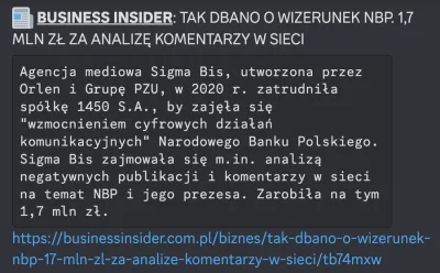 widmo82 - #gielda #polityka #bekazpisu #pieniadze #afera ##!$%@?
NBP zapłacił 1,7mln ...