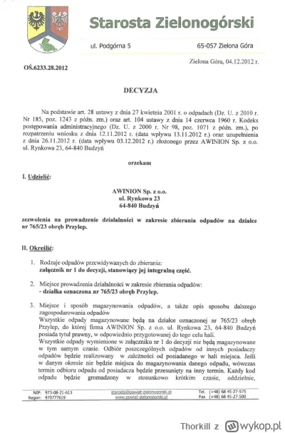 Thorkill - >Zgodę na składowanie wydał PiSowiec, składowiska mimo obowiązku nie zliki...