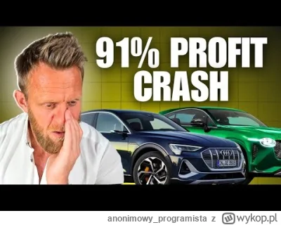 anonimowy_programista - Volksvagen - spadek w zyskach -60% QoQ, po spadkach sprzedaży...