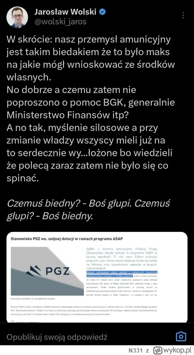 N331 - Więcej zamówień z USA i Korei bez offsetu, nasz przemysł wytrzyma ( ͡° ͜ʖ ͡°)
...