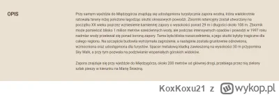 KoxKoxu21 - Według strony internetowej Międzygórza tama była bliska rozszczelnienia w...