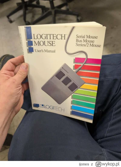 ijones - Instrukcja obsługi myszki komputerowej z 1988 roku - 200 stron tekstu.

#cie...