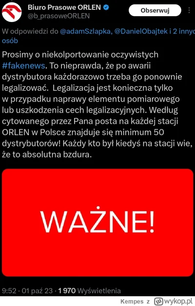 Kempes - #bekazpisu #bekazlewactwa #patologiazewsi #orlen #polska #heheszki 

Te, dzb...
