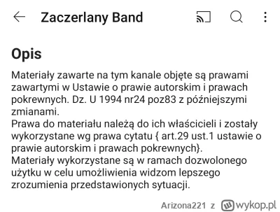 Arizona221 - #kononowicz wiecie czemu wrzucam ten screen? Jest to opis kanału tego mu...