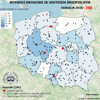 Salido - Minął 56. (z 73) dzień wakacji. 

W ciągu ostatniej doby miały miejsce 4 wyp...