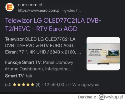 Darkine - Jak Rtv euro AGD robi ludzi w balona. TV który miał cenę 12 599 zł, w promo...