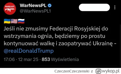 CzeczenCzeczenski - Chyba wreszcie dobre leki dobrali jemu, drugi dzień gada z sensem...