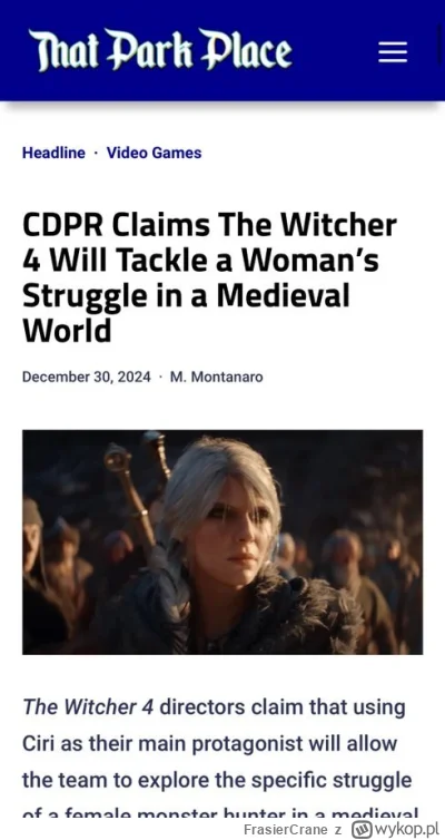 FrasierCrane - No ale pamiętajcie, to wszystko sobie wymyślają przegrywy-incele, a CD...