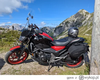 gpvx - #motocykl  #motocykle
Mangart zdobyty, trochę byłem zestresowany słuchając jak...