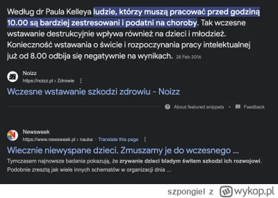 szpongiel - >szkoła powinna być o 5 jak chce się coś osiągnąć to trzeba z---------ć o...