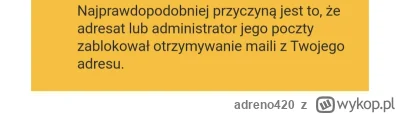 adreno420 - Wie ktoś jak ogarnąć jak w skrzynce nie można wysłać maila, nie dochodzą ...