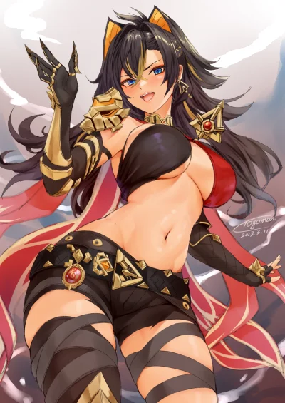 KsyzPhobos - #bellysupremacy #dehya #genshinimpact #anime #randomanimeshit #oppai