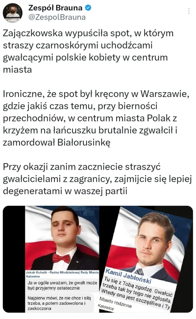 officer_K - Trafny wpis. 

A tak poza tym to powinniśmy dać odpór Polakom gwałcącym k...