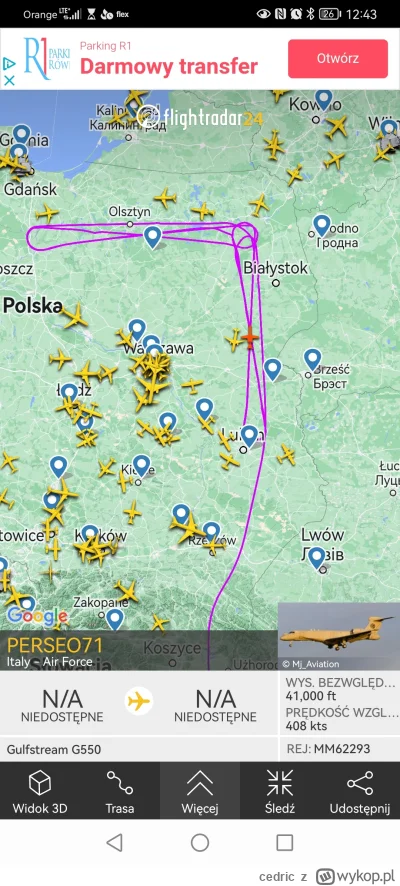 cedric - #Ukraina #flightradar24  makaroniarzy jeszcze nie widziałem u  nas.