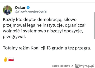 badreligion66 - #polityka Oskarek pewnie nie zdaje sobie sprawy, że idealnie podsumow...