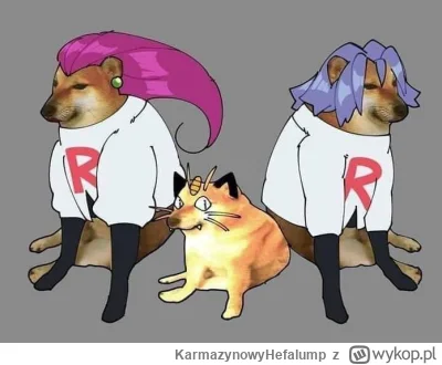 KarmazynowyHefalump - zespół Cheems w służbie zła 
#cheems #doge #pokemon