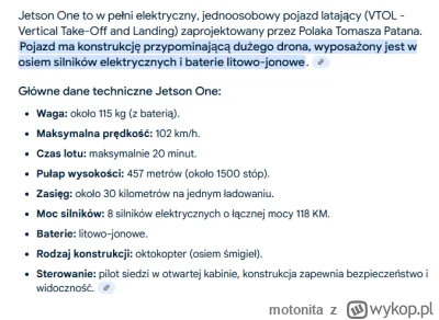 motonita - >Ale to nie jest sprzęt obserwacyjny tylko załogowy dron transportowy, słu...