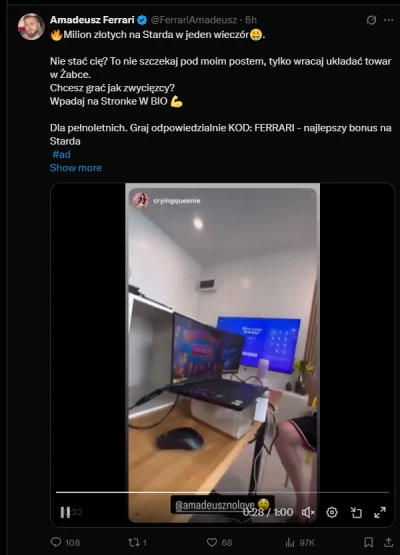 star-blade - #famemma Co ten Scameusz reklamuje?