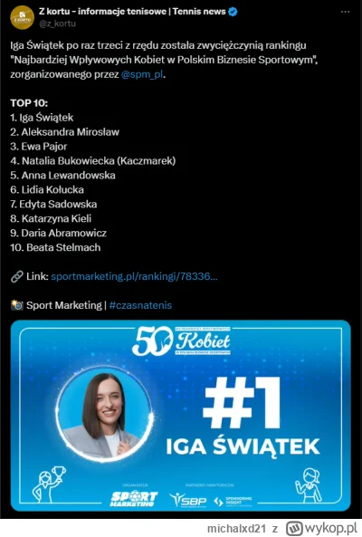 michalxd21 - XDDDDDDDDDDDD Chyba nawet nie muszę pisać kogo się to tyczy. 

#tenis