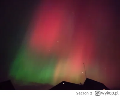 Sacron - #zorza Z dzisiaj w nocy, ładne puściutkie niebo (｡◕‿‿◕｡)