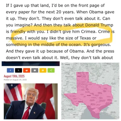 kapitannowakowskikolegamoimbyl - Lekcje geografii z Donaldem Trumpem. Krym jest wielk...