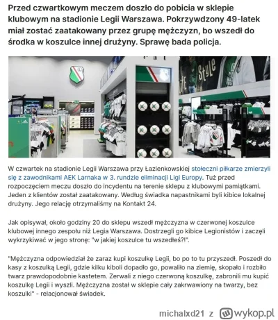 michalxd21 - Warto będzie przypomnieć gdy ponownie będą się kibice legii dziwili że z...