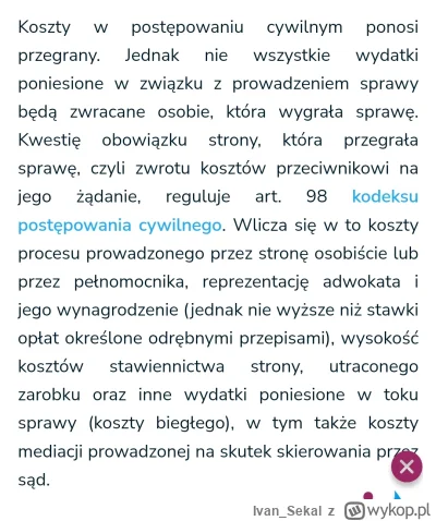 Ivan_Sekal - @krzysztof-klos: póki co to Łukasz jeszcze przed pierwszą rozprawa mówił...