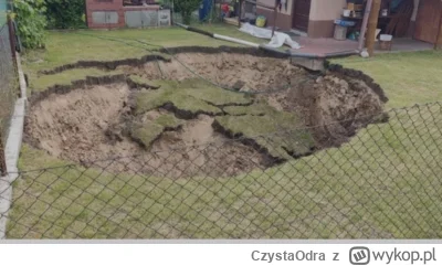 CzystaOdra - W Trzebini znowu zapadła się ziemia.
#trzebinia  #polska #natura #geogra...
