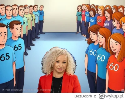 BezDobry - Rok 2024 zakończyliśmy z nierównym, dyskryminującym mężczyzn wiekiem emery...