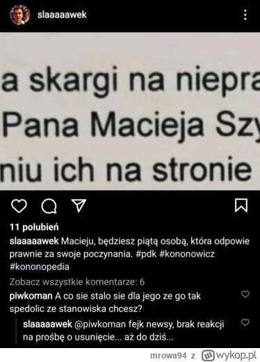 mrowa94 - Macieju pytam się ja ciebie dlaczego ty się znęcasz się nade mna co ja taki...