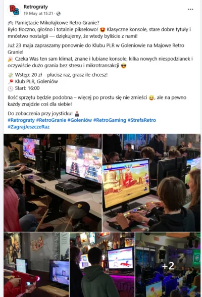 Krupier - Jutro w Goleniowie druga edycja retro grania. Fajna sprawa, można przyjść p...