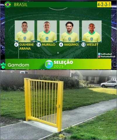 MarekKellemen - #mecz
W Brazylii poukladali obronę niczym Probierz.