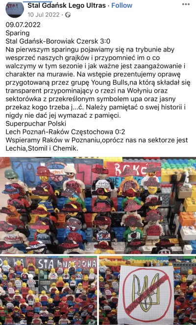 n.....a - #ukraina Lego Ultras z dobrym przekazem
