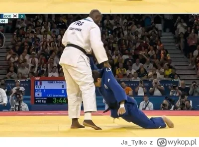 Ja_Tylko - W 1/4 finału drużynowego turnieju judo Koreańczyk Lee Yong Hwan mierzący 1...